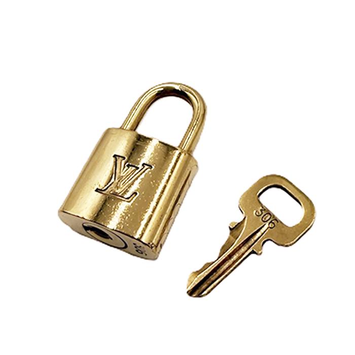LOUIS VUITTON ヴィトン パドロック カナデ 南京錠 ゴールド Louis Vuitton ルイヴィトン パドロック ゴールド キー付き カデナ