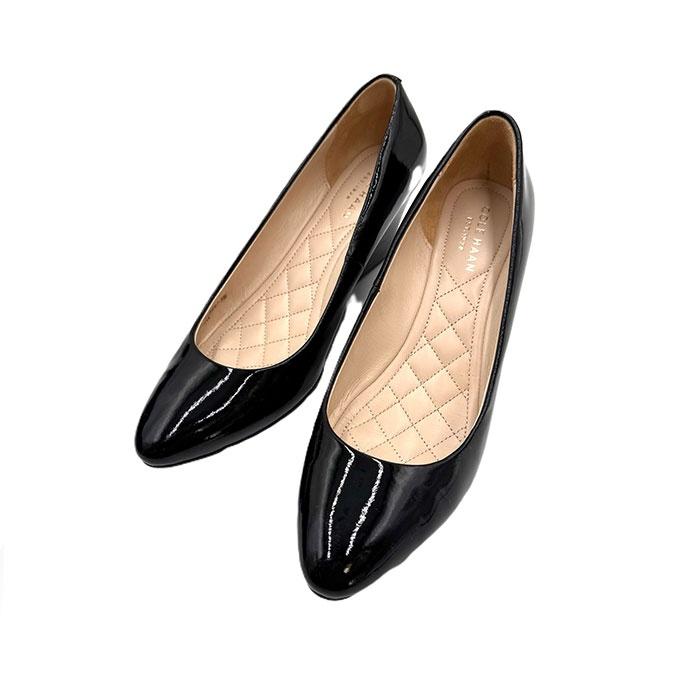 コールハーン COLE HAAN パンプス パテントウエッジソール エナメル 