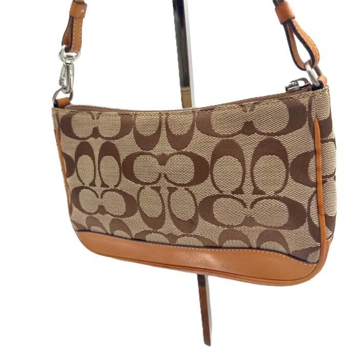 【希少品】COACH シグネチャー ハンドバッグ ミニバッグ アクセサリーポーチ コーチ COACH ミニバッグ アクセサリーポーチ シグネチャー