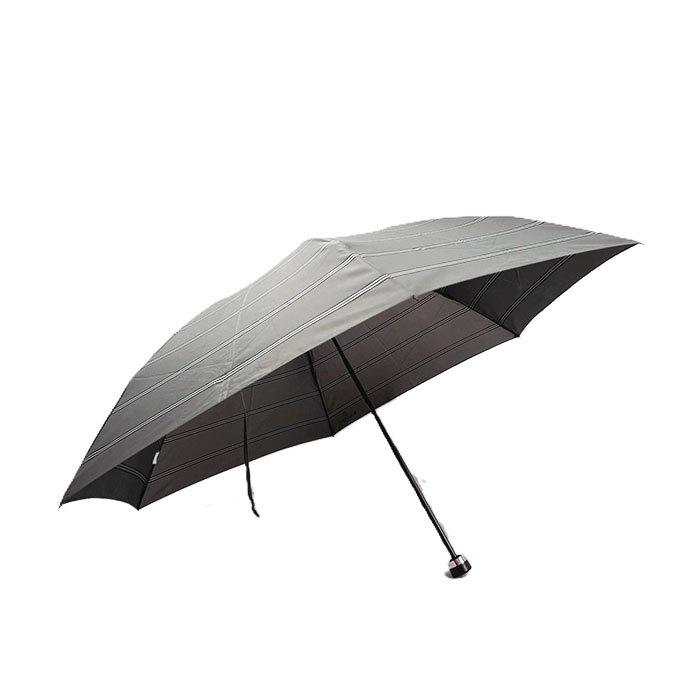新品　未使用　Aquascutum 折りたたみ傘 グレー ストライプ　タグ付き Aquascutum アクアスキュータム 折りたたみ傘 ストライプ 傘 送料無料