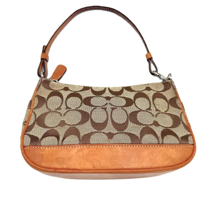 コーチ COACH ミニバッグ アクセサリーポーチ シグネチャー ベージュ 