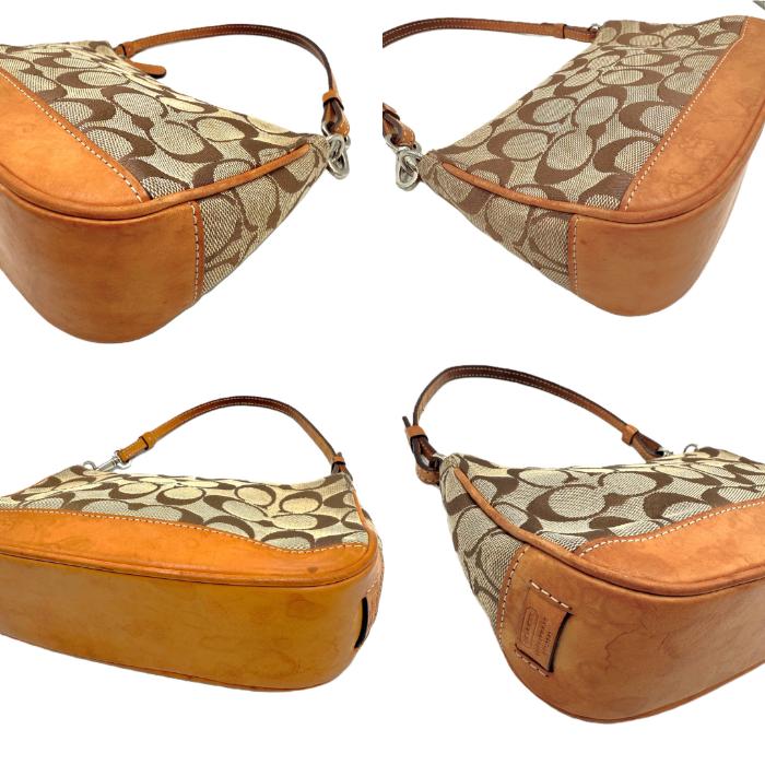コーチ COACH ミニバッグ アクセサリーポーチ シグネチャー ベージュ 