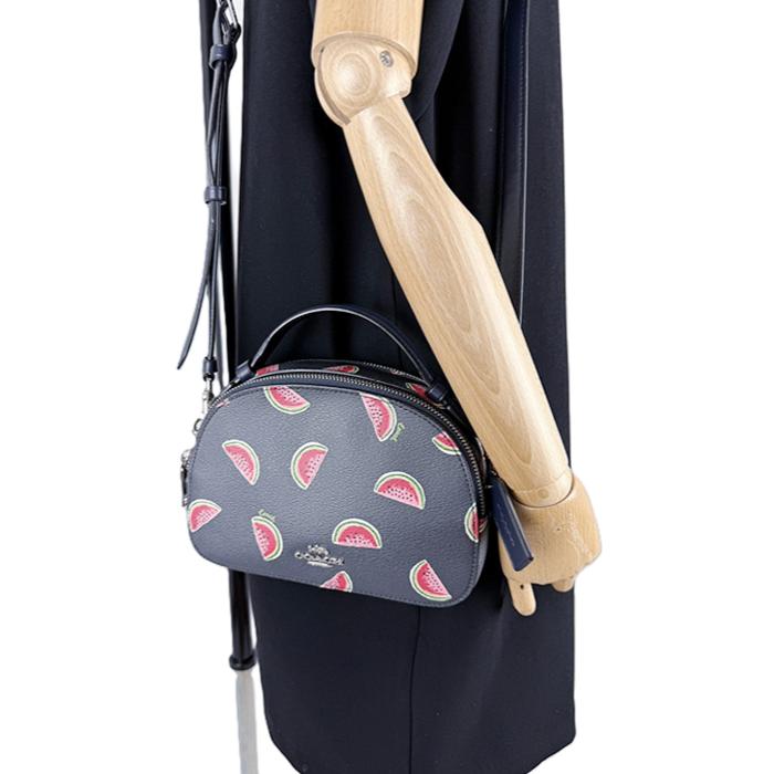 【週末限定】COACH スイカ柄 レザーバッグ COACH コーチ スイカ柄 ショルダーバッグ 2WAY ミニバッグ 斜めがけ
