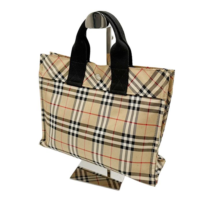 バーバリー BURBERRY トートバッグ ノバチェック ベージュ 送料無料