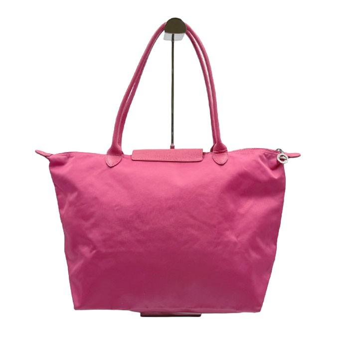 Longchamp ロンシャン トートバッグ ピンク ナイロン×レザー バッグ