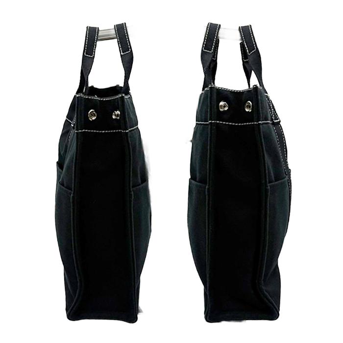 HERMES エルメス フールトゥ MM トートバッグ ブラック キャンバス