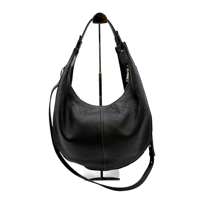 FURLA フルラ レザー ショルダーバッグ ホーボーバッグ ブラック 2WAY 