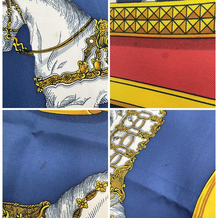 エルメス HERMES カレ90 盛装の馬 GRAND APPARAT スカーフ シルク100