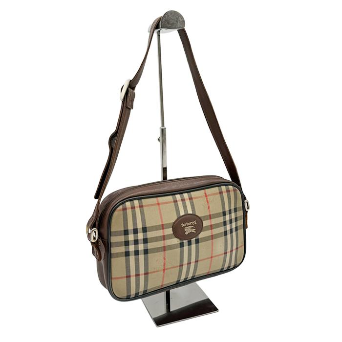 BURBERRY バーバリー ノバチェック ショルダーバッグ ボルドー 希少 