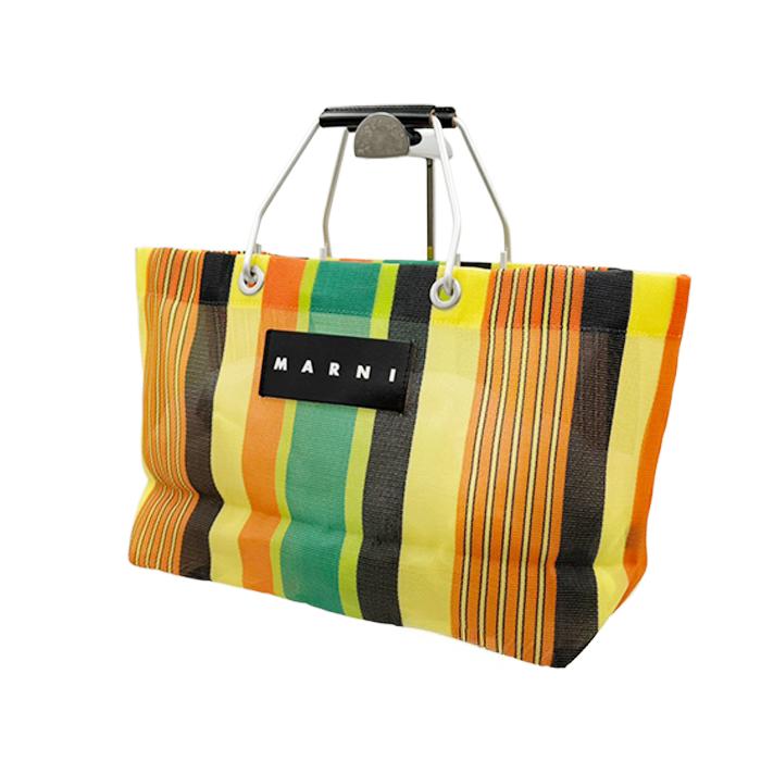MARNI マルニ ストライプ トートバッグ マルチカラー ハンドバッグ
