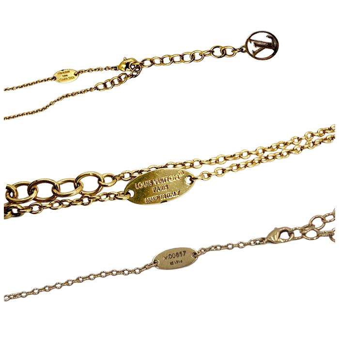 ルイヴィトン Louis Vuitton ネックレス Vロゴ ゴールド アクセサリー