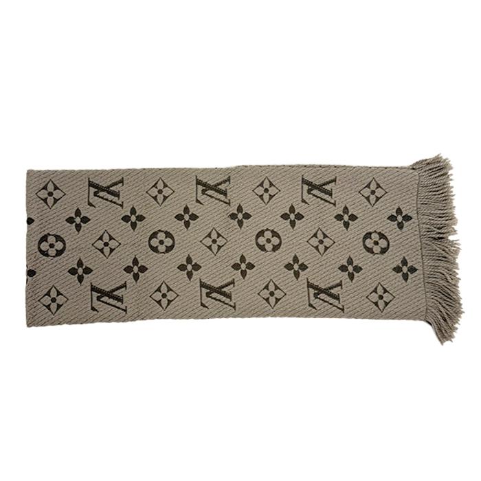 ルイヴィトン Louis Vuitton マフラー ロゴマニア モノグラム グレー