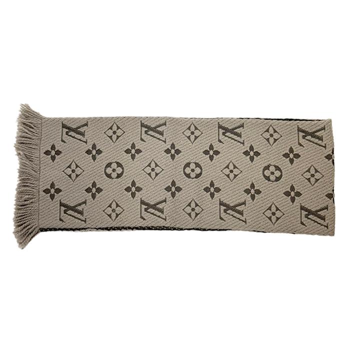 ルイヴィトン Louis Vuitton マフラー ロゴマニア モノグラム グレー