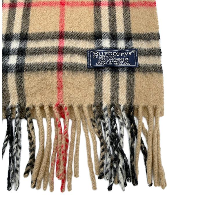 バーバリー BURBERRY マフラー ノバチェック ベージュ カシミヤ100