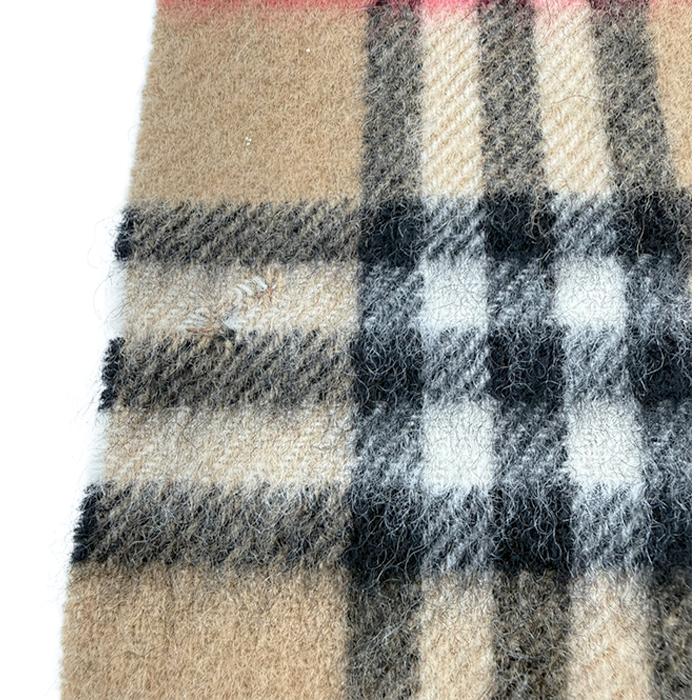 バーバリー BURBERRY マフラー ノバチェック ベージュ カシミヤ100