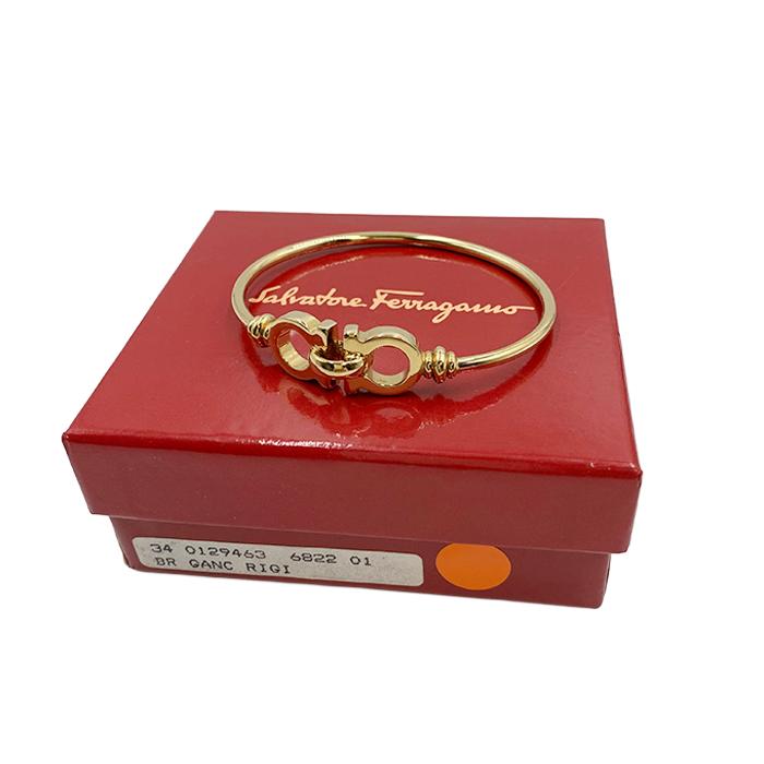 フェラガモ Salvatore Ferragamo バングル ガンチーニ ゴールド