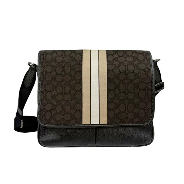 COACH コーチ シグネチャー ショルダーバッグ レザー メッセンジャー