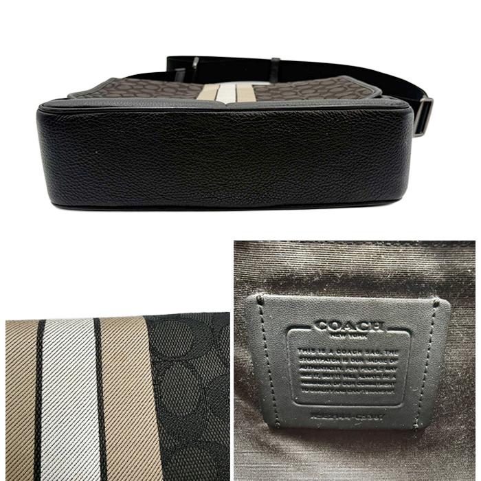 COACH コーチ シグネチャー ショルダーバッグ レザー メッセンジャー