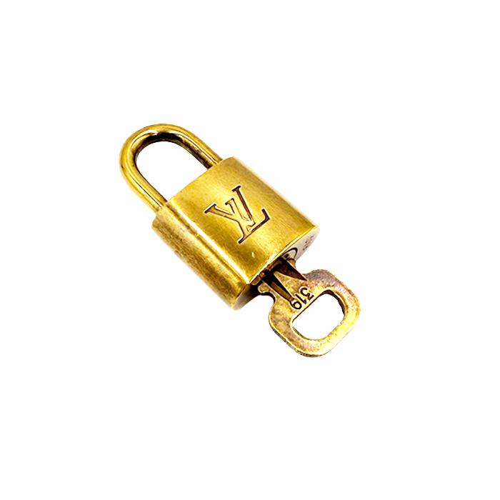 ルイヴィトン Louis Vuitton カデナ 南京錠 鍵付き キー ゴールド 送料