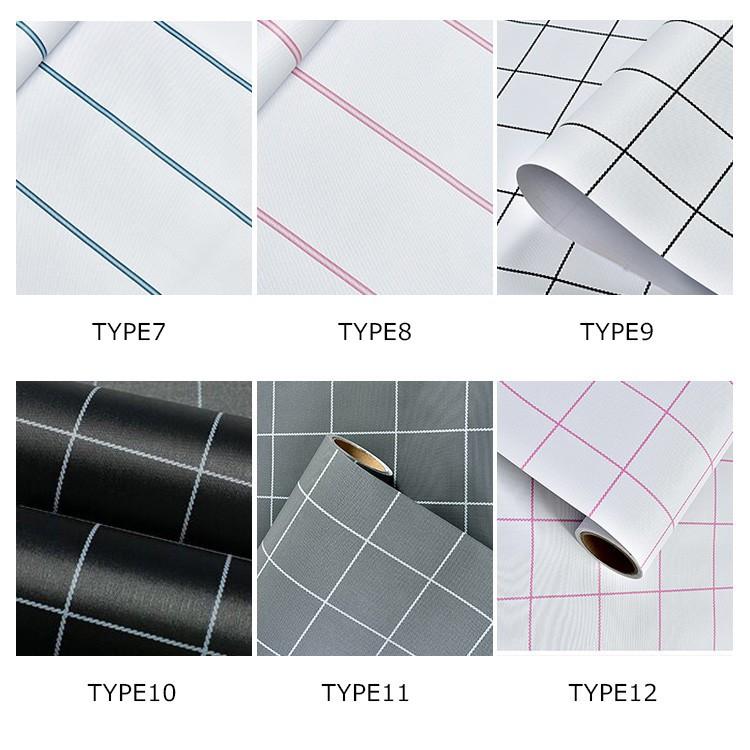 壁紙 Diy はがせる のり付き ストライプ柄 チェック おしゃれ 白 黒 塩系かっこいい シンプル Qd 11 Gf 0101 Wp Tuesday 通販 Yahoo ショッピング