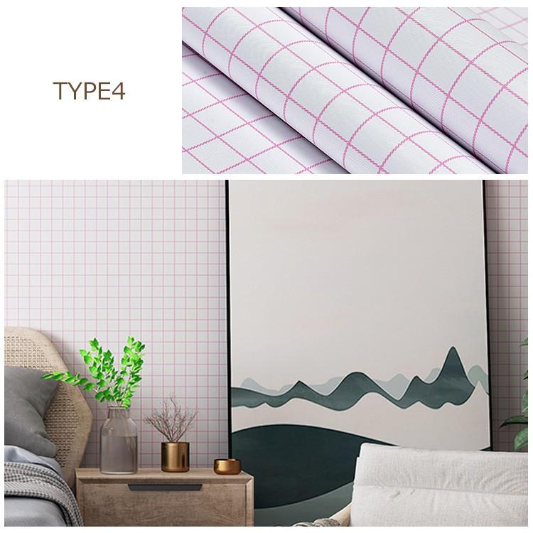 壁紙 Diy はがせる のり付き ストライプ柄 チェック おしゃれ 白 黒 塩系かっこいい シンプル Qd 11 Gf 0101 Wp Tuesday 通販 Yahoo ショッピング