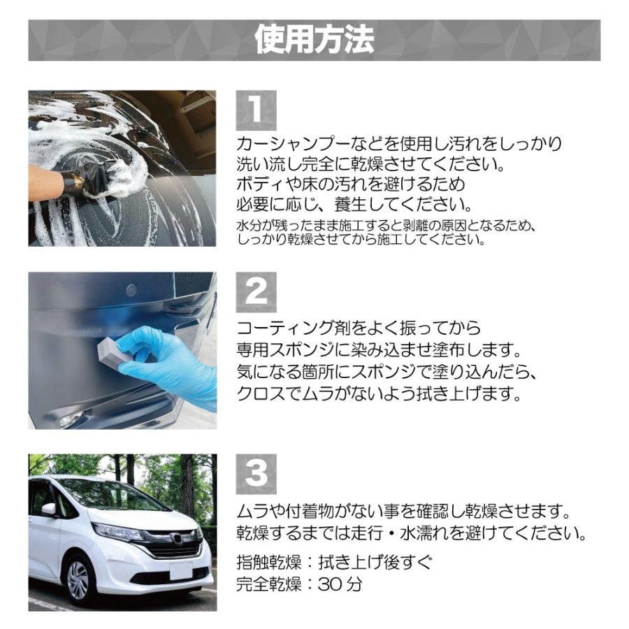 【送料無料】外装樹脂パーツ 艶出し I’ll be Black 30ml スポンジ・クロス付き ツヤ復活 未塗装樹脂コーティング |  | 05