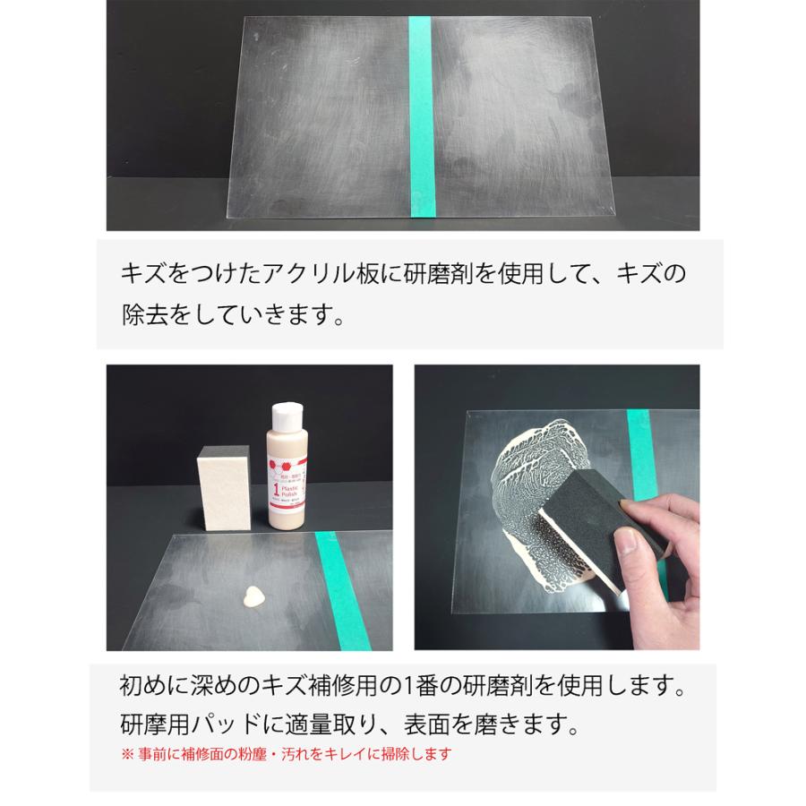 プラスチック研磨剤 トリプル 研摩パッドのセット 100g 3本 粗目 中磨き 細目 プラスチック アクリル 研摩 研磨剤 コンパウンド Pp123 100b3 お掃除ソムリエ ディーシー ラボ 通販 Yahoo ショッピング