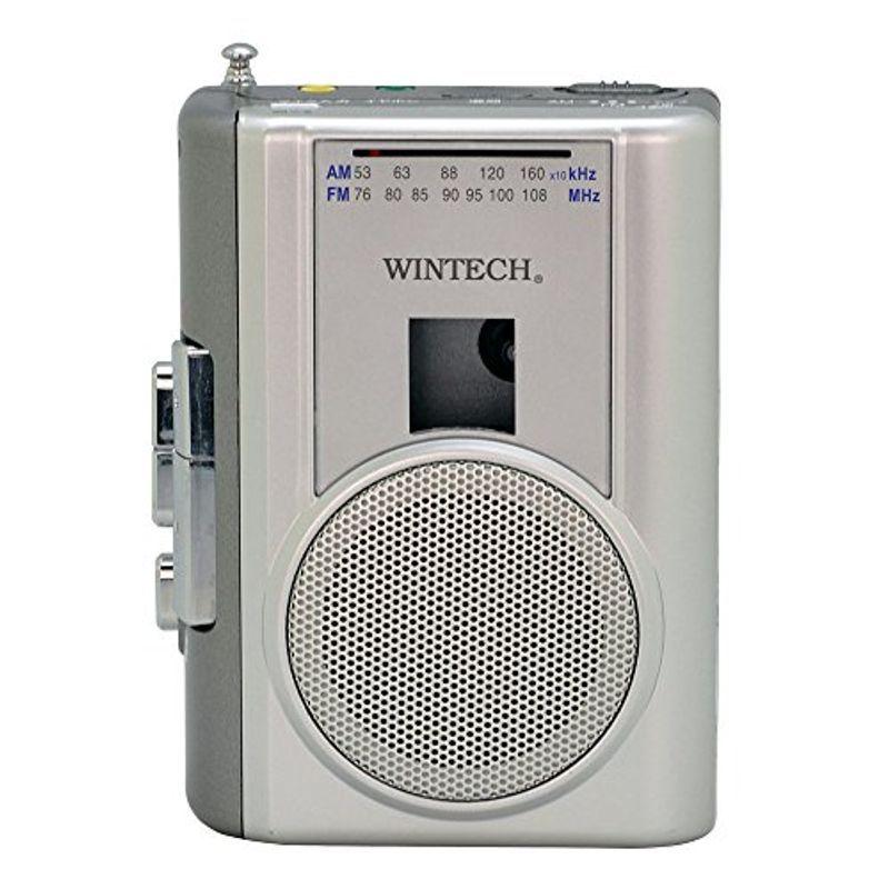安値WINTECH AM FMラジオ付テープレコーダー (FMワイドバンド対応) シルバー PCT-02RM