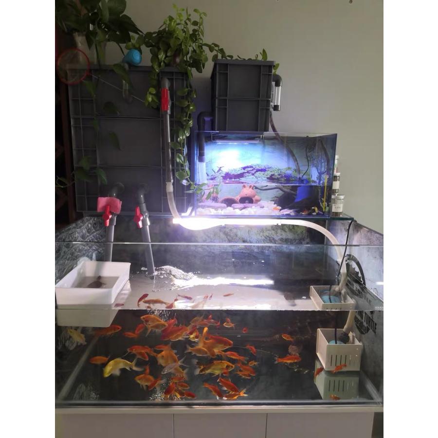 ポンプ1段階ろ材満タン付き三段式万能濾過装置池大型水槽濾過層 フィルター送料込み ポンプ1段階ろ材満タン付き三段式万能濾過装置池大型水槽