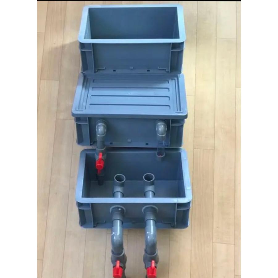 【リピート購入専用】三段式外部ろ過装置（クリア）（個人製作濾過装置） DIY】三段式外部ろ過装置（個人製作濾過装置）【メダカ・金魚