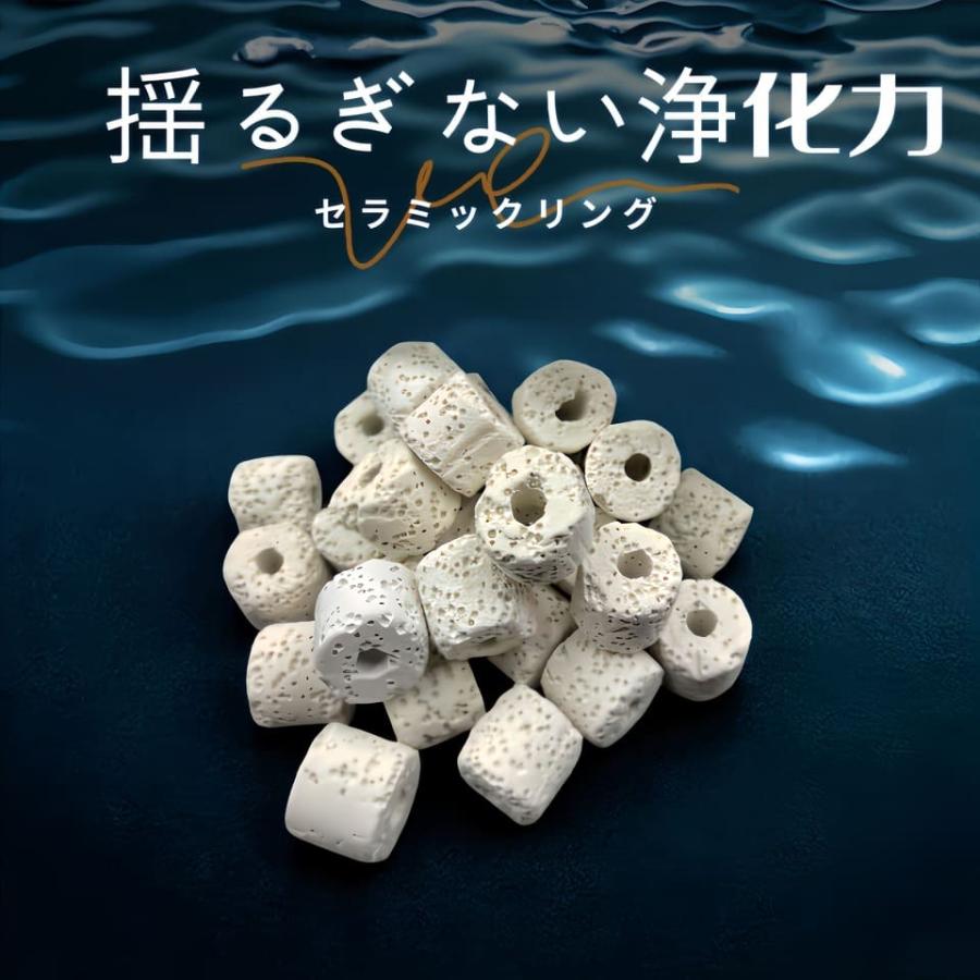 セラミックリングろ材1L 材ろ過材 水槽 濾過材料 アクアリウム 淡水と