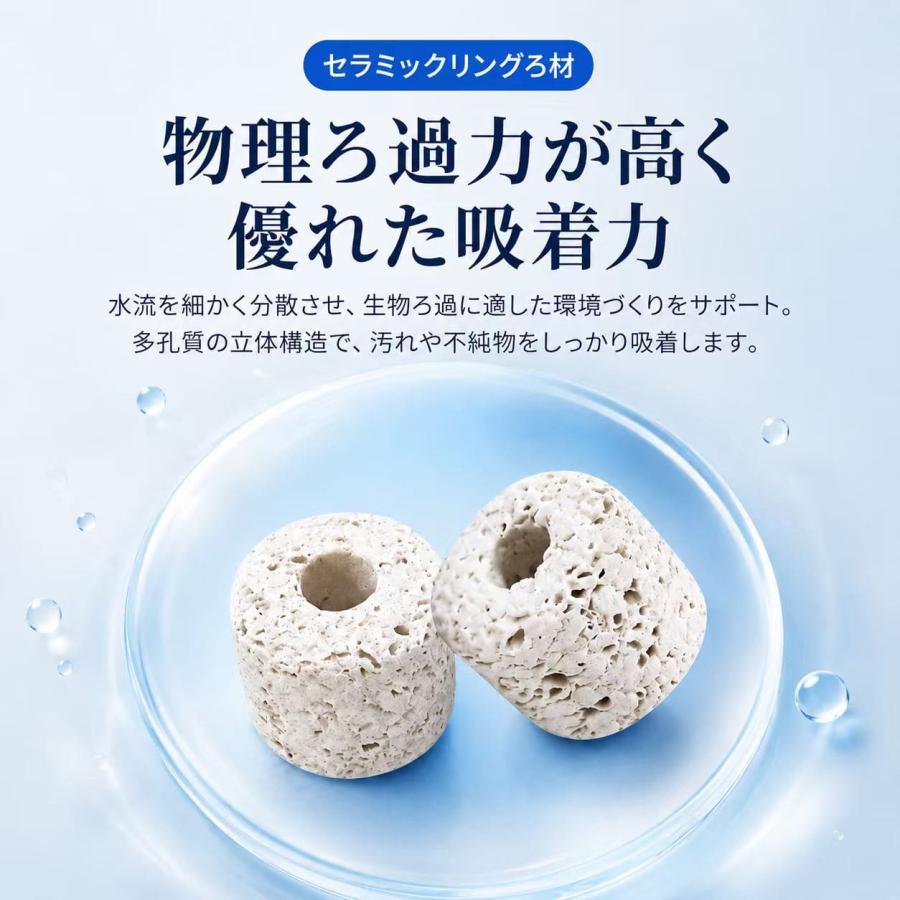 セラミックリングろ材1L 材ろ過材 水槽 濾過材料 アクアリウム 淡水と