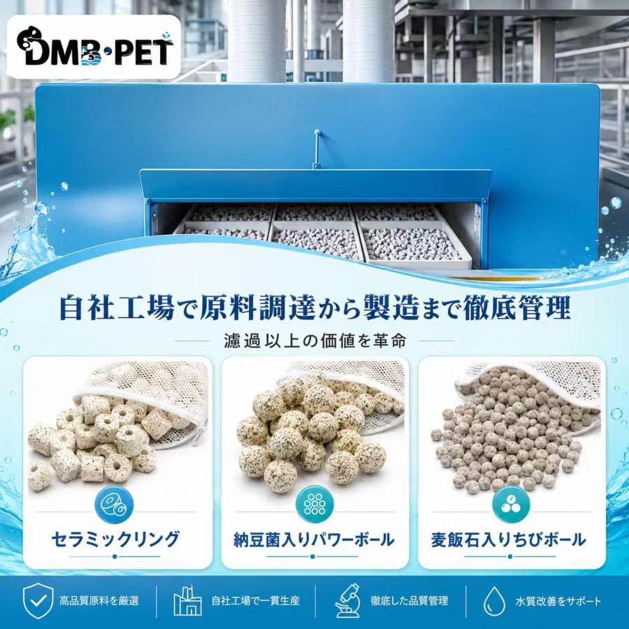 セラミックリングろ材1L 材ろ過材 水槽 濾過材料 アクアリウム 淡水と