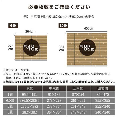 はめこみ式フロアタイル　【Wood　Flats-ウッドフラッツ-】/FJT-12--SBO　シャビーオーク 12枚1.5畳｜dcmonline｜08