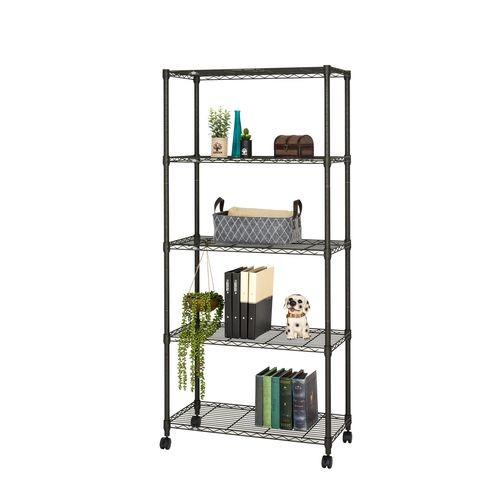 ドウシシャ ルミナスノワールフリーラック5段80W/NO8018-5