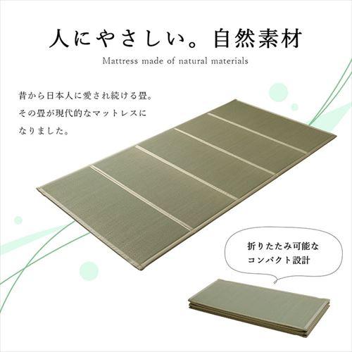 IKEHIKO コンパクト 折畳み式 い草畳マットレス