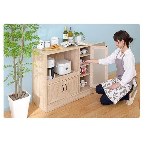 ワイエムワールド ナチュラルキッチン 家電棚ロータイプ OK/00-olv