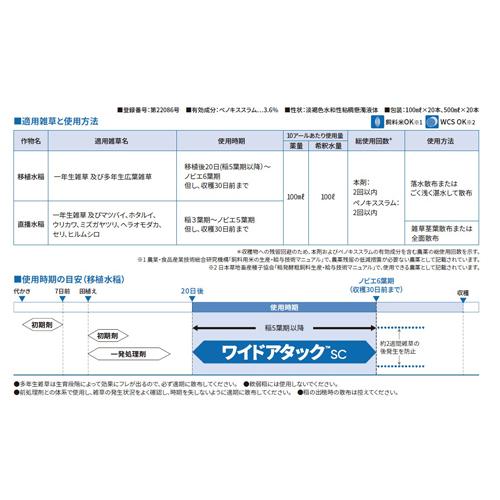 ワイドアタックSC 500ml 3本セット