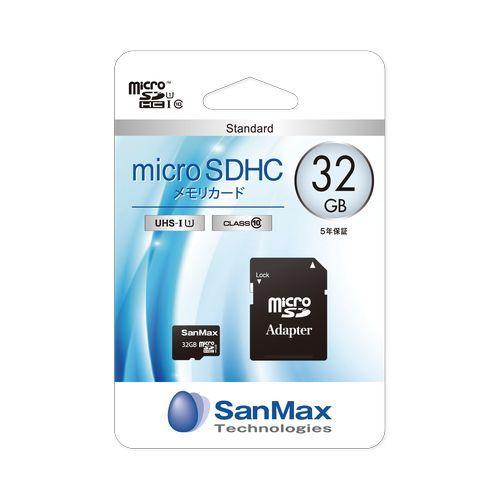 サンマックステクノロジーズ microSDカード/SMS32U 32GB｜dcmonline