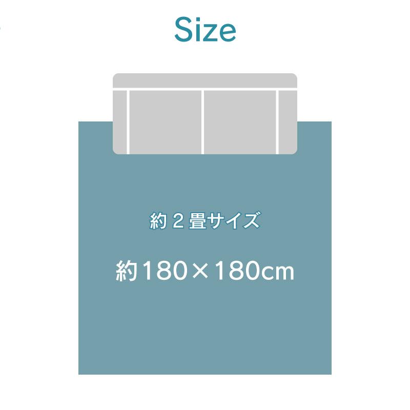 福井山本 クラレンスラグ ブラウン/180×180cm｜dcmonline｜07