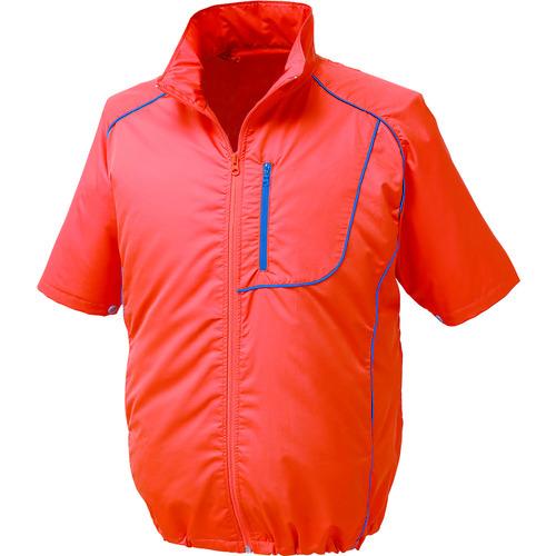 空調服 ポリ製半袖ウエアのみ　オレンジ　M/KU91720C30S2