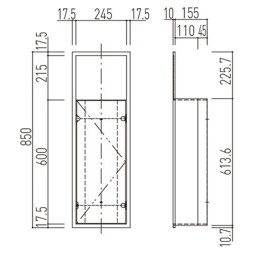 全品送料無料】【全品送料無料】SHINYEI 消火器ボックス(全埋込型) SK