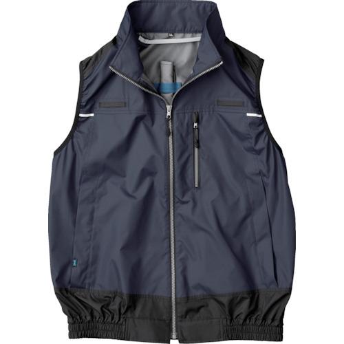 空調服 遮熱フルハーネス空調ベスト　ダークブルー　3L/KU92120N90S5