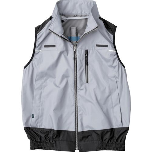 空調服 遮熱フルハーネス空調ベスト　シルバー　L/KU92120K30S3