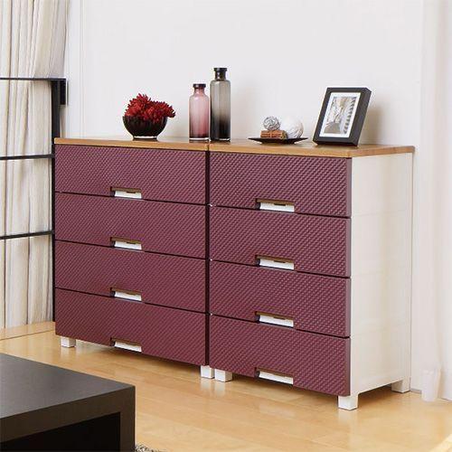 天馬fits フィッツプラスメッシュブラウン5段チェスト