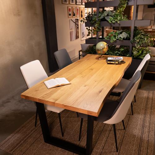 エーアール　 ダイニングテーブルGT　グラナダ　GRANADA　180　天然木　O/オーク オーク/180x85 【ALUMINUM】