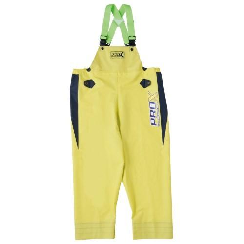 格安販売の弘進ゴム 水産合羽 プロエックス α 胸付ズボン ライム M