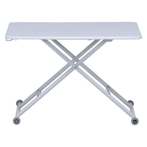 【不二貿易】昇降式テーブル ホワイト90x60cm Amazon｜不二貿易 昇降式テーブル センターテーブル 幅90~109.5