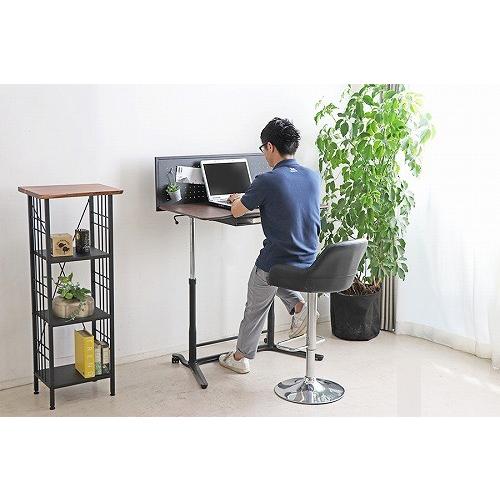[東馬]昇降デスク　スタンディングデスク　木目調 東馬 スタンディングデスク 幅120cm 高さ調節 ディアナ