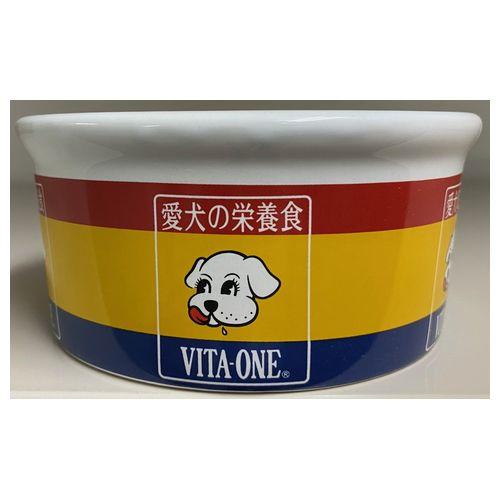 グローカルペットケア 陶器食器/犬用 ビタワン柄 : 4959058077051